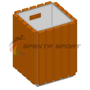 Купить Урна металлическая в деревянной обрешетке SP МФ400 в Почепе 
